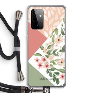 CaseCompany Sweet heaven geometrics: Samsung Galaxy A72 5G Transparant Hoesje met koord