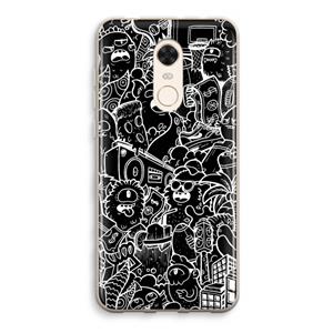 CaseCompany Vexx Black City : Xiaomi Redmi 5 Transparant Hoesje