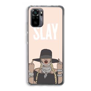 CaseCompany Slay All Day: Xiaomi Redmi Note 10 Pro Transparant Hoesje