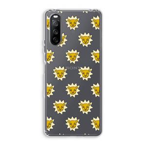 CaseCompany Leeuwenkoppen: Sony Xperia 10 III Transparant Hoesje