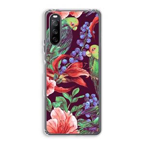 CaseCompany Papegaaien: Sony Xperia 10 III Transparant Hoesje