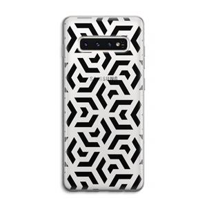 CaseCompany Crazy pattern: Samsung Galaxy S10 4G Transparant Hoesje