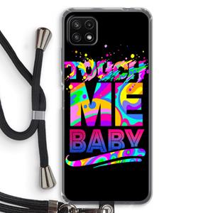 CaseCompany Touch Me: Samsung Galaxy A22 5G Transparant Hoesje met koord