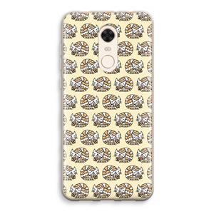 CaseCompany Slapende poes: Xiaomi Redmi 5 Transparant Hoesje