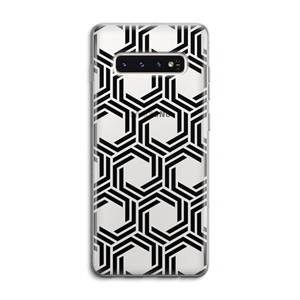 CaseCompany Geometrisch patroon: Samsung Galaxy S10 4G Transparant Hoesje