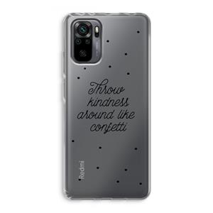 CaseCompany Confetti: Xiaomi Redmi Note 10 Pro Transparant Hoesje
