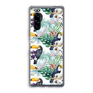CaseCompany Tukans: Sony Xperia 5 Transparant Hoesje