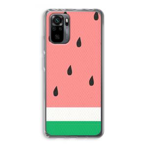 CaseCompany Watermeloen: Xiaomi Redmi Note 10 Pro Transparant Hoesje