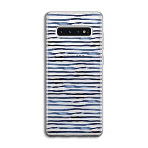 CaseCompany Verrassende lijnen: Samsung Galaxy S10 4G Transparant Hoesje