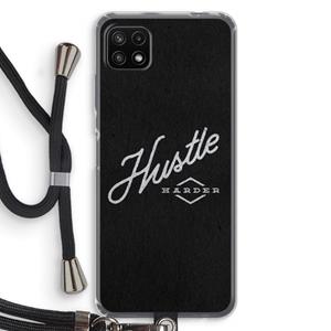 CaseCompany Hustle: Samsung Galaxy A22 5G Transparant Hoesje met koord