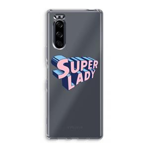 CaseCompany Superlady: Sony Xperia 5 Transparant Hoesje