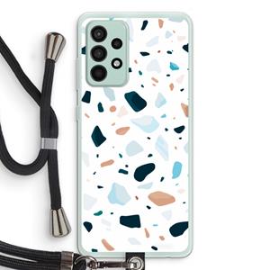 CaseCompany Terrazzo N°13: Samsung Galaxy A52s 5G Transparant Hoesje met koord