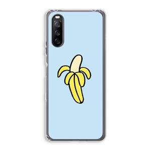 CaseCompany Banana: Sony Xperia 10 III Transparant Hoesje