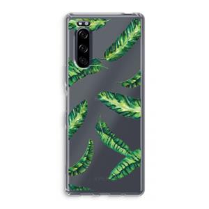 CaseCompany Lange bladeren: Sony Xperia 5 Transparant Hoesje