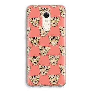 CaseCompany Tijger: Xiaomi Redmi 5 Transparant Hoesje