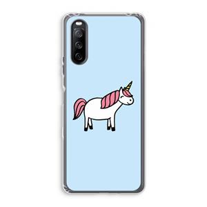 CaseCompany Eenhoorn: Sony Xperia 10 III Transparant Hoesje