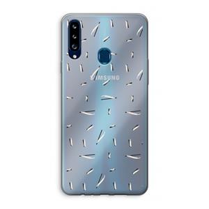 CaseCompany Hipster stripes: Samsung Galaxy A20s Transparant Hoesje