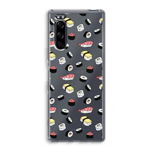 CaseCompany Sushi time: Sony Xperia 5 Transparant Hoesje
