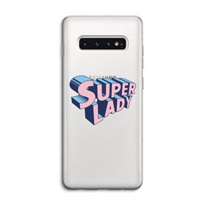 CaseCompany Superlady: Samsung Galaxy S10 4G Transparant Hoesje