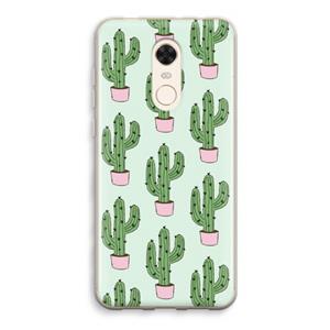 CaseCompany Cactus Lover: Xiaomi Redmi 5 Transparant Hoesje