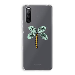 CaseCompany Palmboom: Sony Xperia 10 III Transparant Hoesje