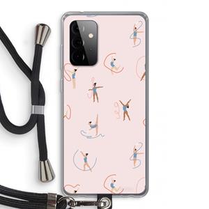 CaseCompany Dancing #3: Samsung Galaxy A72 5G Transparant Hoesje met koord