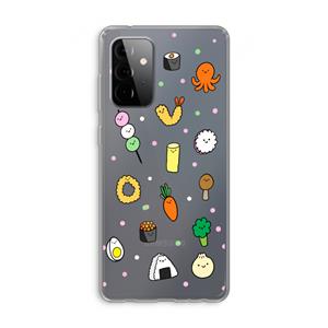 CaseCompany Happy bento friends: Samsung Galaxy A72 Transparant Hoesje