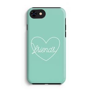 CaseCompany Friends heart pastel: iPhone 8 Tough Case
