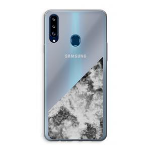 CaseCompany Onweer: Samsung Galaxy A20s Transparant Hoesje