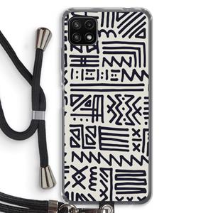 CaseCompany Marrakech print: Samsung Galaxy A22 5G Transparant Hoesje met koord