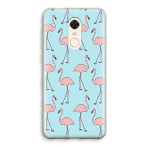 CaseCompany Anything Flamingoes: Xiaomi Redmi 5 Transparant Hoesje