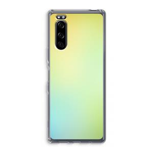 CaseCompany Minty mist pastel: Sony Xperia 5 Transparant Hoesje