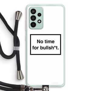 CaseCompany No time: Samsung Galaxy A52s 5G Transparant Hoesje met koord