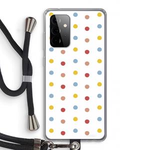 CaseCompany Bollen: Samsung Galaxy A72 5G Transparant Hoesje met koord