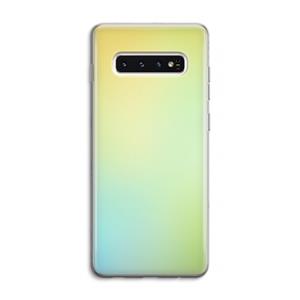 CaseCompany Minty mist pastel: Samsung Galaxy S10 4G Transparant Hoesje