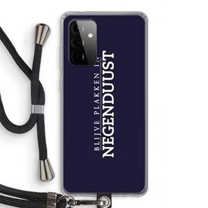 CaseCompany Blijve plakken in Negenduust: Samsung Galaxy A72 5G Transparant Hoesje met koord