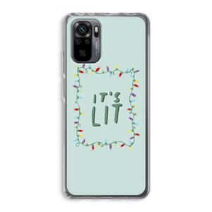 CaseCompany It's Lit: Xiaomi Redmi Note 10 Pro Transparant Hoesje