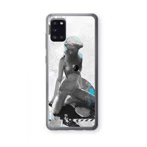 CaseCompany I will not feel a thing: Samsung Galaxy A31 Transparant Hoesje