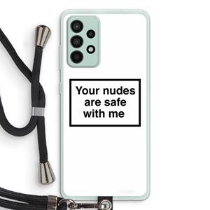 CaseCompany Safe with me: Samsung Galaxy A52s 5G Transparant Hoesje met koord