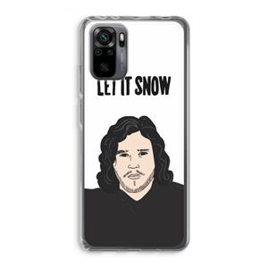 CaseCompany Let It Snow: Xiaomi Redmi Note 10 Pro Transparant Hoesje