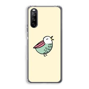 CaseCompany Birdy: Sony Xperia 10 III Transparant Hoesje