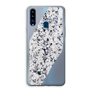 CaseCompany Gespikkelde marmer: Samsung Galaxy A20s Transparant Hoesje