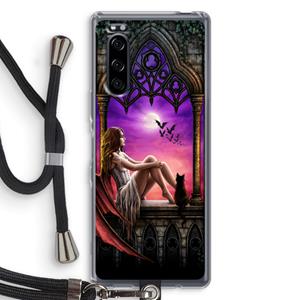 CaseCompany Kinderen van de nacht: Sony Xperia 5 Transparant Hoesje met koord