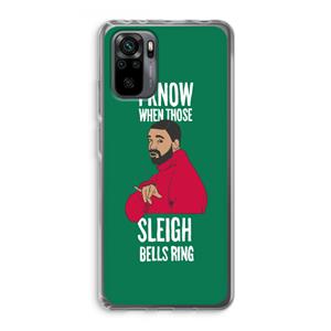 CaseCompany Sleigh Bells Ring: Xiaomi Redmi Note 10 Pro Transparant Hoesje