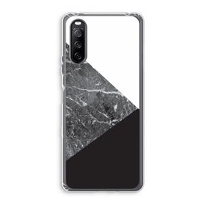CaseCompany Combinatie marmer: Sony Xperia 10 III Transparant Hoesje