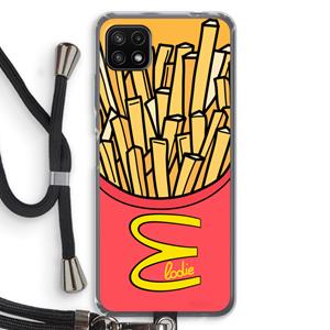 CaseCompany McElodie: Samsung Galaxy A22 5G Transparant Hoesje met koord