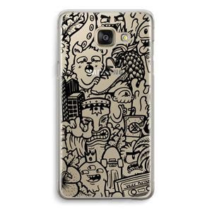 CaseCompany Vexx Black Mixtape: Samsung Galaxy A5 (2016) Transparant Hoesje