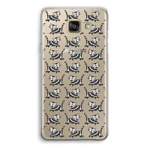 CaseCompany Zwarte poes: Samsung Galaxy A5 (2016) Transparant Hoesje