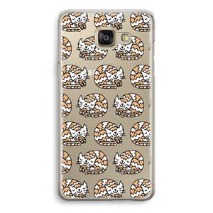 CaseCompany Slapende poes: Samsung Galaxy A5 (2016) Transparant Hoesje