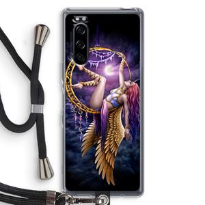 CaseCompany Aerial Angel: Sony Xperia 5 Transparant Hoesje met koord